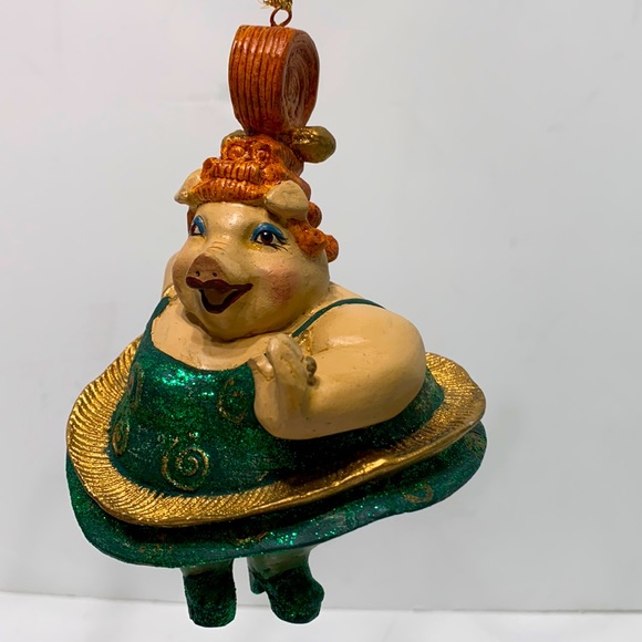 Dancing pig burlesque ornament RARE - Picture 3 of 16